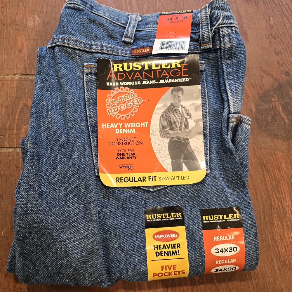 Rustler Men's Blue Straight Jeans